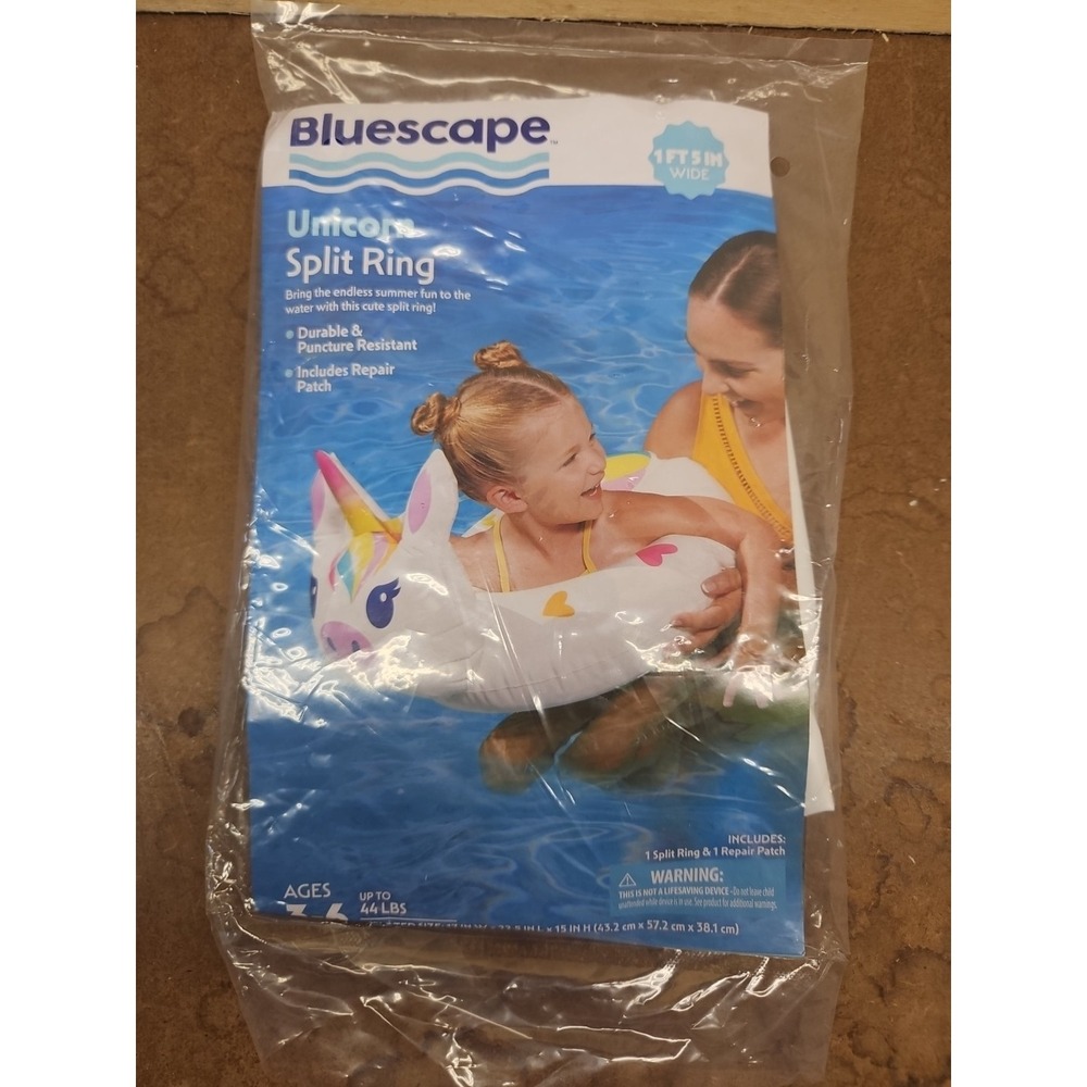 BlueScape Unicorn Split Ring Ages 3-6 Up To 44lbs 1 Ft 5 In Wide W/ Repair Patch